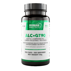 ALC+GT90 - Acetyl L-Carnitine 300mg & Green Tea Extract 90% EGCG - 100  caps