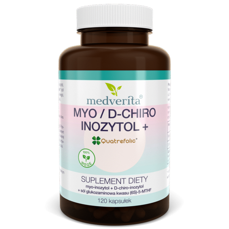 Medverita Myo / D-chiro inozytol + Quatrefolic® - 120 kapsułek