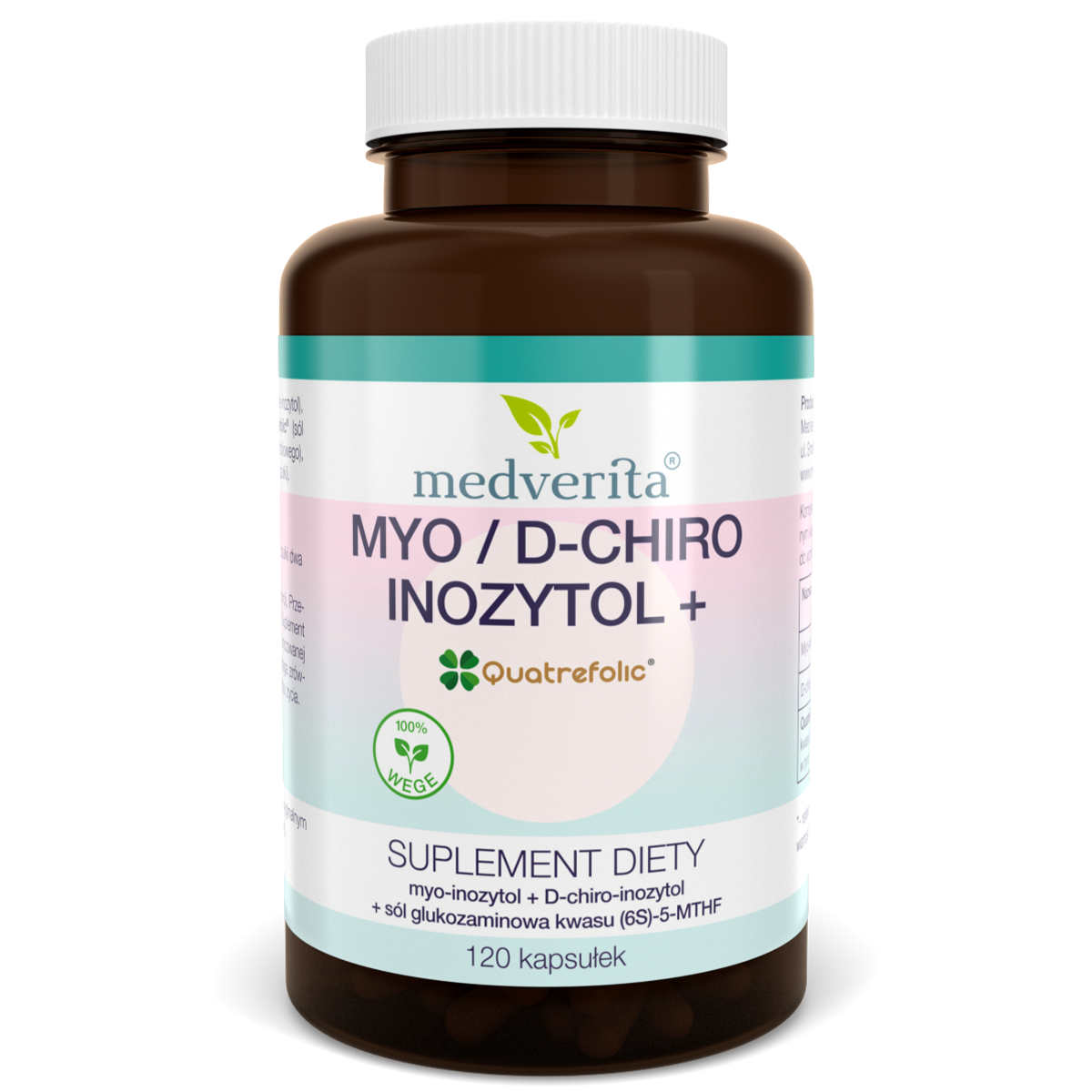 Medverita Myo / D-chiro inozytol + Quatrefolic® - 120 kapsułek