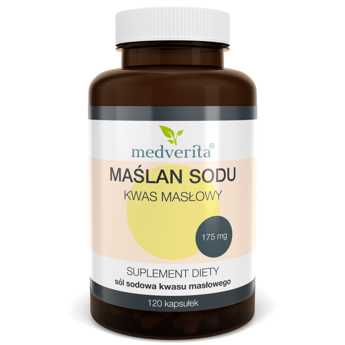 Medverita Maślan Sodu / kwas masłowy - 120 kapsułek