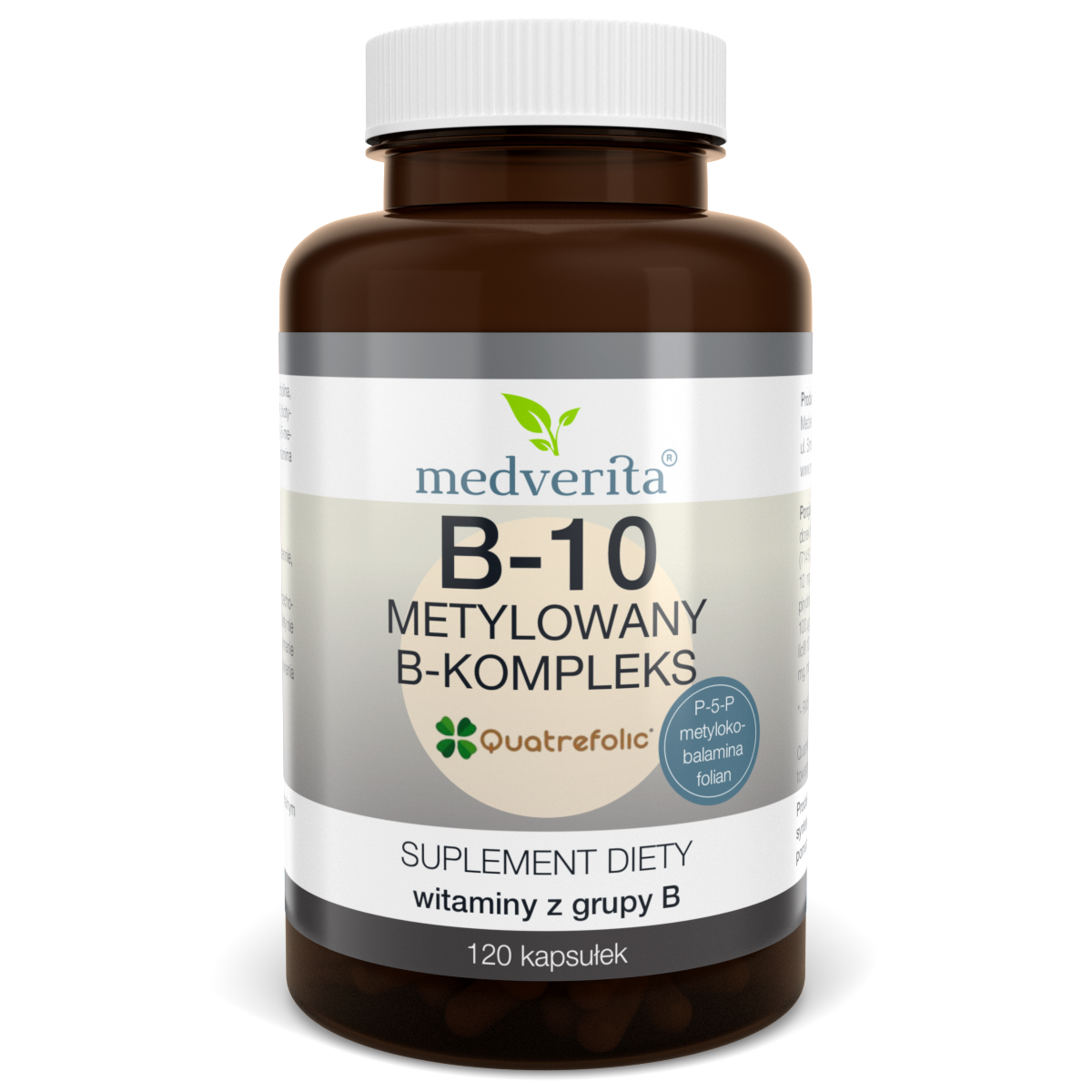 Medverita B-10 metylowany B-kompleks - 120 kapsułek