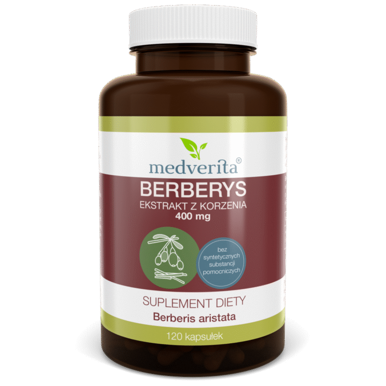 Medverita Berberys ekstrakt z korzenia 400 mg - 120 kapsułek