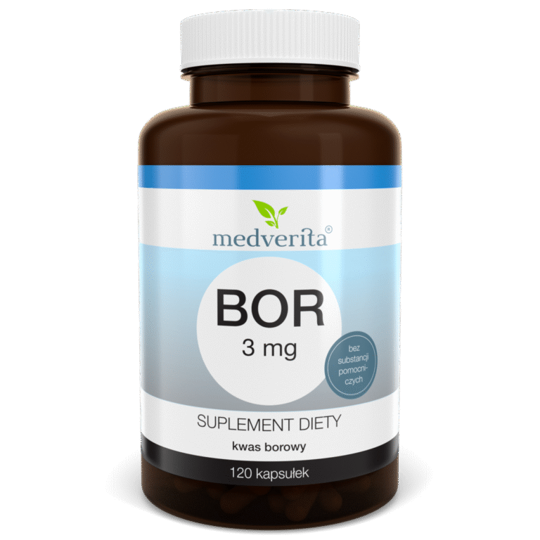 Medverita Bor 3mg kwas borowy - 120 kapsułek