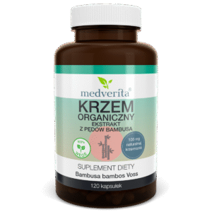 Medverita Krzem Organiczny 100 mg ekstrakt z pędów bambusa - 120 kapsułek