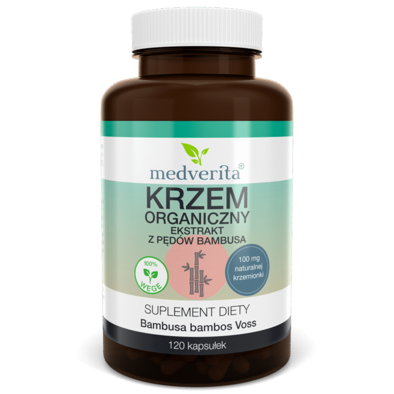 Medverita Krzem Organiczny 100 mg ekstrakt z pędów bambusa - 120 kapsułek