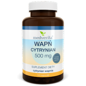 Medverita Wapń cytrynian 500 mg - 120 kapsułek
